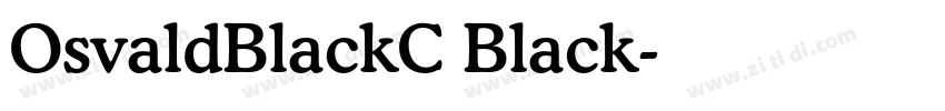 OsvaldBlackC Black字体转换